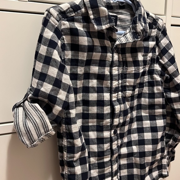 Dark blue flannel - Picture 3 of 3